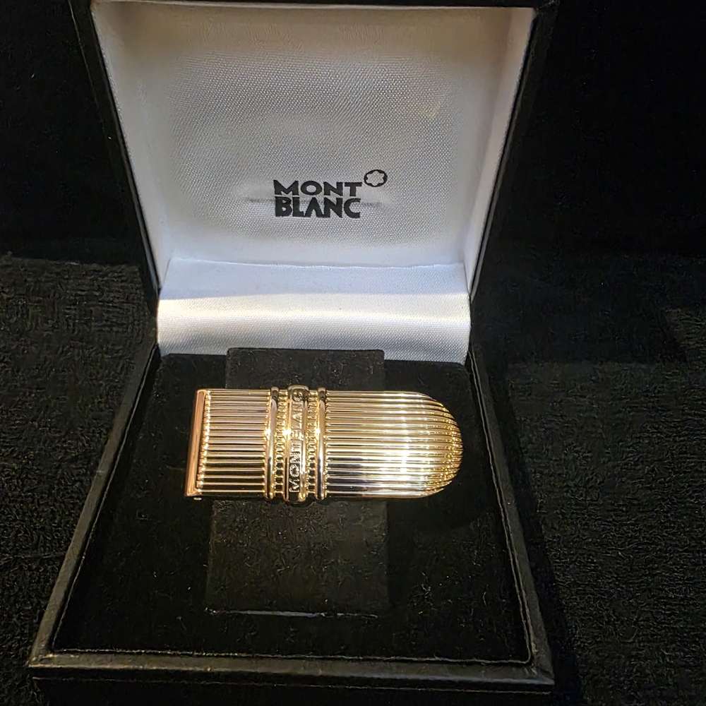 Montblanc Gold Vermeil/ 925 Silver Money Clip. Made In Germany (NWT) - Picture 4 of 17